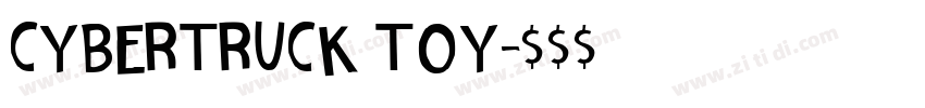 CYBERTRUCK TOY字体转换